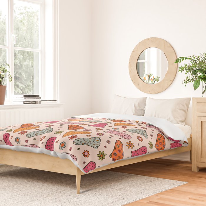 Cute Ghost Print Duvet Cover Gallery Image 2