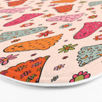 Cute Ghost Print Bath Mat Gallery Image 3