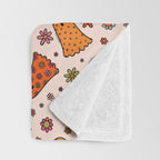 Cute Ghost Print Throw Blanket Gallery Image 3