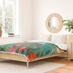 Bohemian Floral Heron Duvet Cover Gallery Image 2
