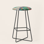 Bohemian Floral Heron Stool Gallery Image 1