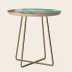 Bohemian Floral Heron Side Table Gallery Image 1