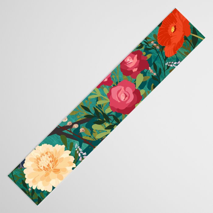 Bohemian Floral Heron Table Runner Gallery Image 3