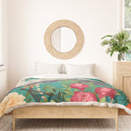 Bohemian Floral Heron Duvet Cover Gallery Image 3