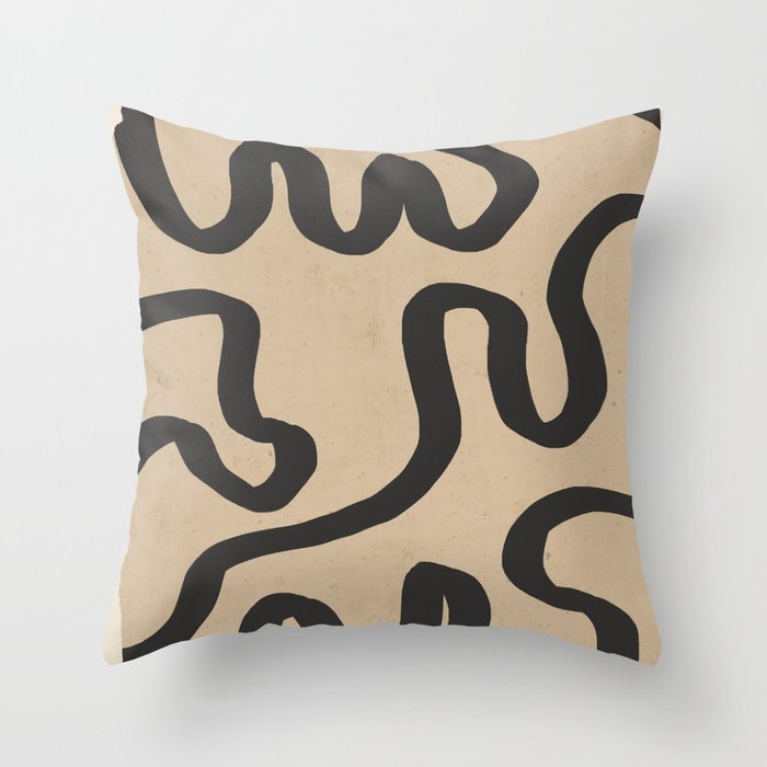 Organic Flow II Throw Pillow Gallery Image 6