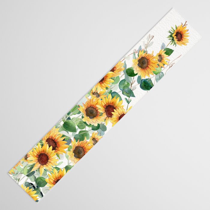 Sunflowers and Eucalyptus Garland  Table Runner Gallery Image 3