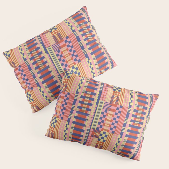 Geometric Composition Colorful Pillow Sham Gallery Image 3