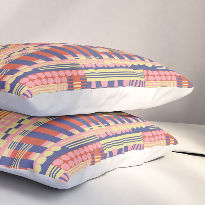Geometric Composition Colorful Pillow Sham Gallery Image 3