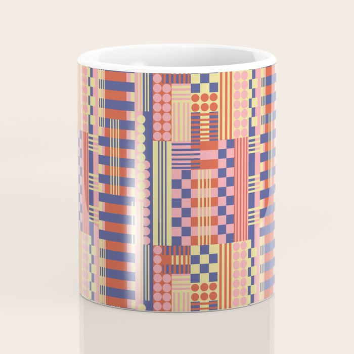 Geometric Composition Colorful Coffee Mug Gallery Image 4