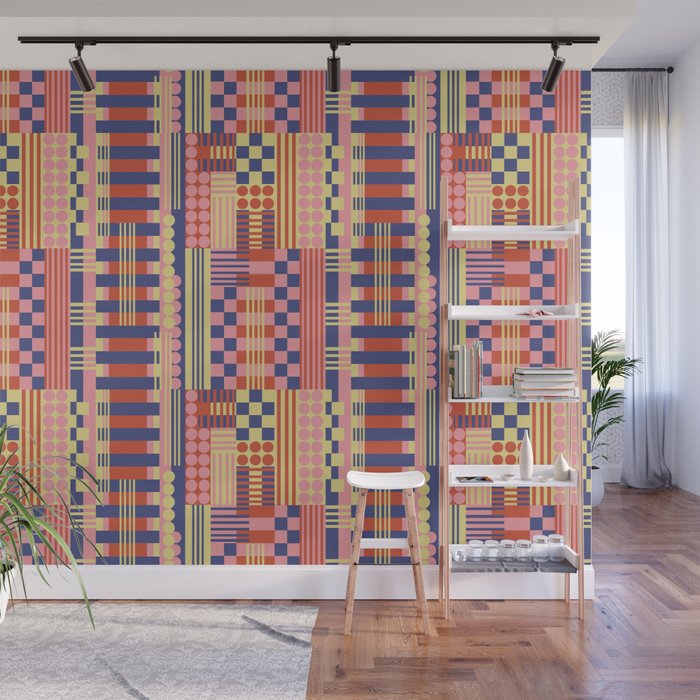 Geometric Composition Colorful Wall Mural Gallery Image 1