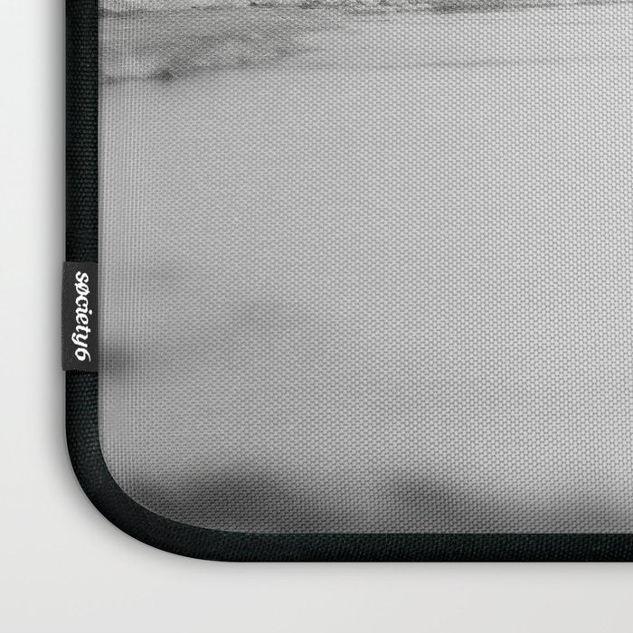 Surf Shadows - Monochrome Ocean Photography Laptop Sleeve Gallery Image 3