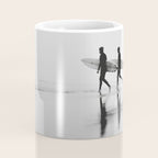 Surf Shadows - Monochrome Ocean Photography Coffee Mug Gallery Image 4