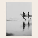 Surf Shadows - Monochrome Ocean Photography Poster Gallery Image 4