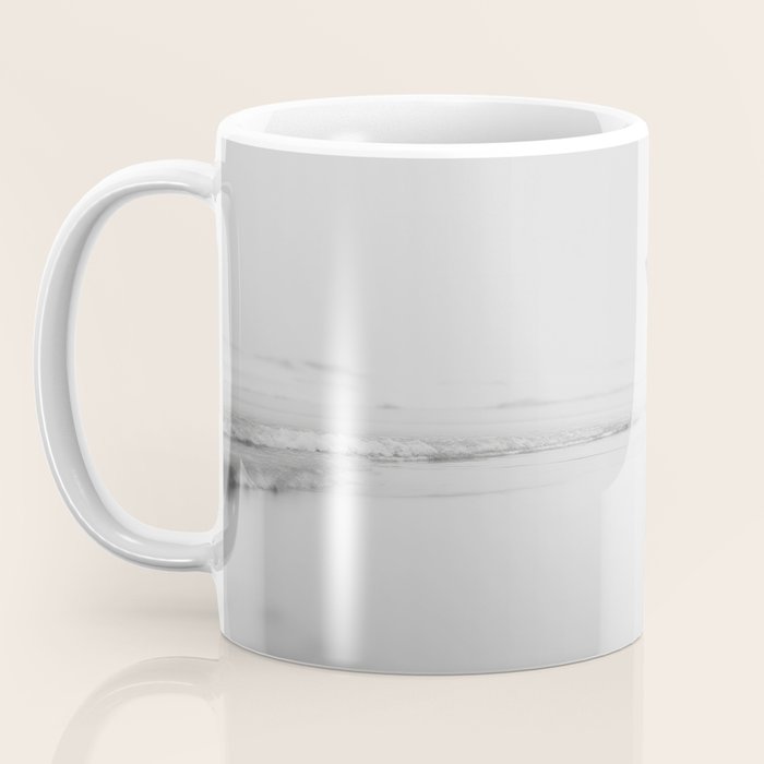 Surf Shadows - Monochrome Ocean Photography Coffee Mug Gallery Image 3