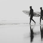 Surf Shadows - Monochrome Ocean Photography Coffee Mug Gallery Image 2