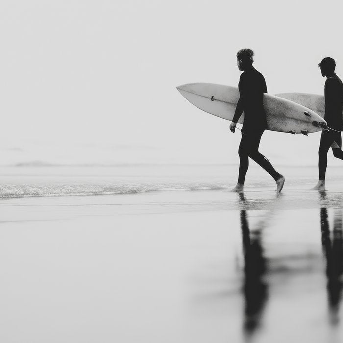 Surf Shadows - Monochrome Ocean Photography Coffee Mug Gallery Image 2