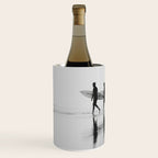 Surf Shadows - Monochrome Ocean Photography Wine Chiller Gallery Image 1