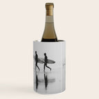 Surf Shadows - Monochrome Ocean Photography Wine Chiller Gallery Image 3