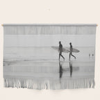 Surf Shadows - Monochrome Ocean Photography Wall Hanging Gallery Image 1