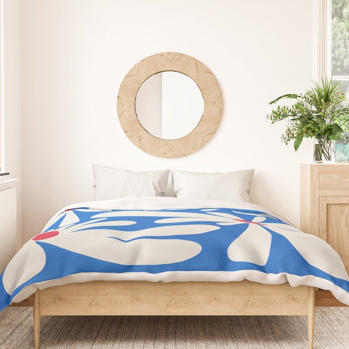 Bloom: Cobalt Blue Matisse Color Series 02 Duvet Cover Gallery Image 3