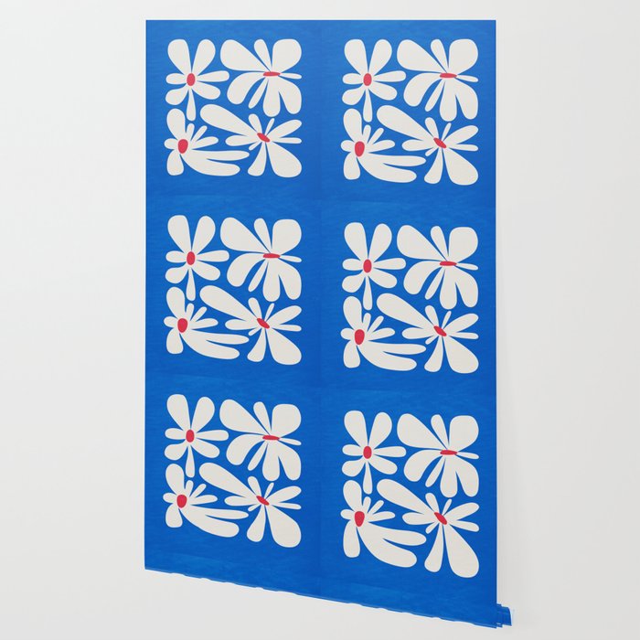 Bloom: Cobalt Blue Matisse Color Series 02 Wallpaper Gallery Image 2