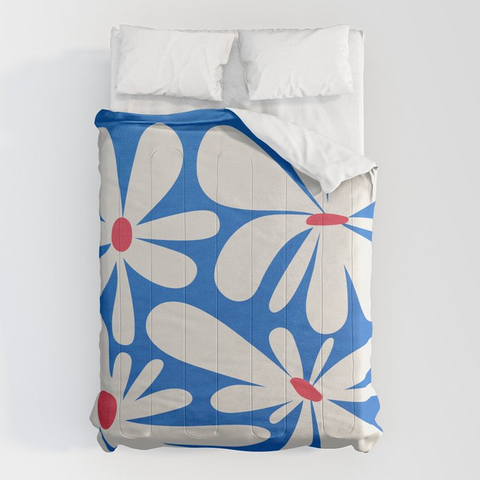 Bloom: Cobalt Blue Matisse Color Series 02 Comforter Gallery Image 6