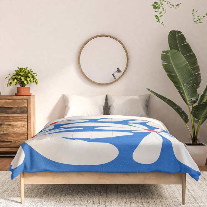 Bloom: Cobalt Blue Matisse Color Series 02 Comforter Gallery Image 3