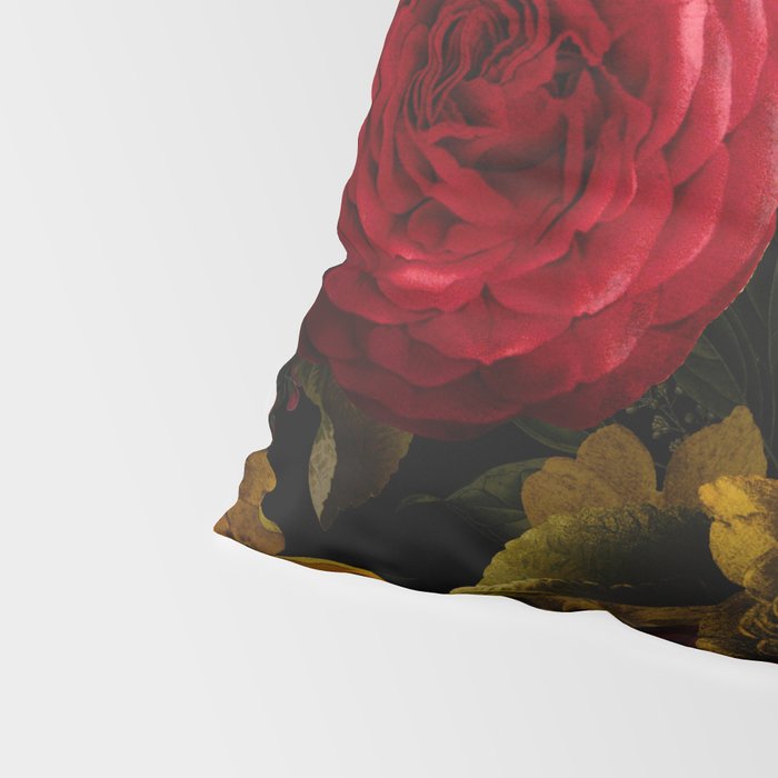 Dutch Midnight Vintage Red Roses Garden Pillow Sham Gallery Image 4
