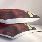 Dutch Midnight Vintage Red Roses Garden Pillow Sham Gallery Image 3
