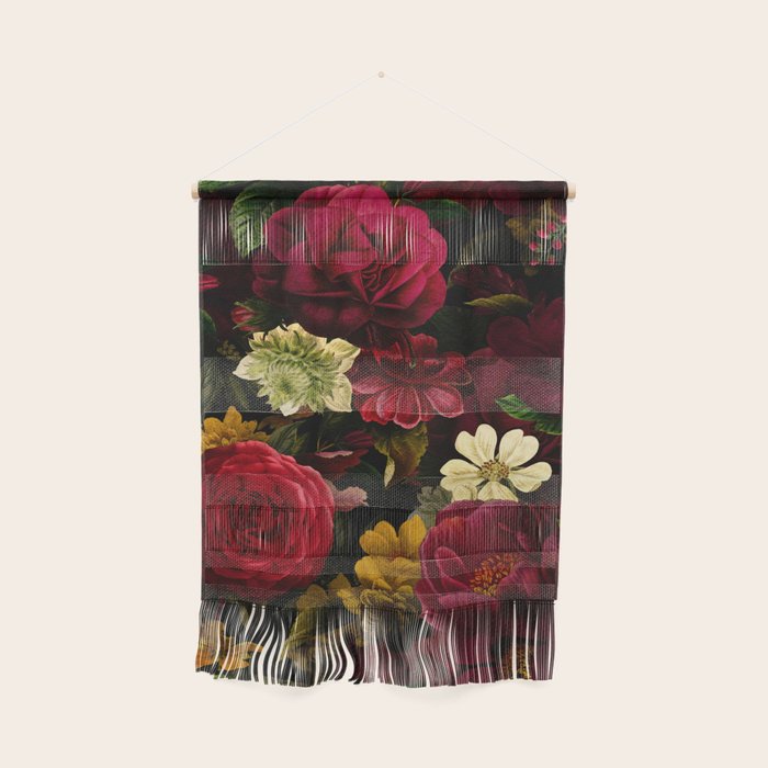 Dutch Midnight Vintage Red Roses Garden Wall Hanging Gallery Image 1