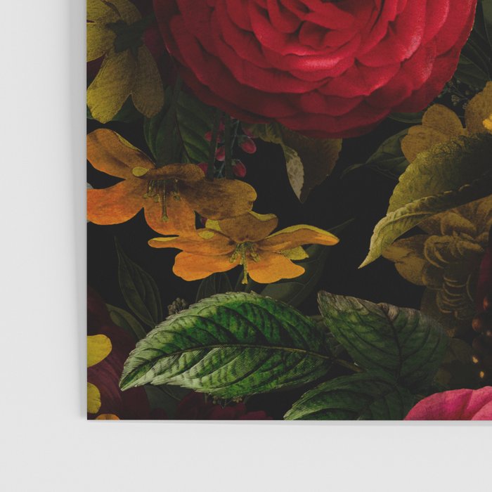 Dutch Midnight Vintage Red Roses Garden Poster Gallery Image 3
