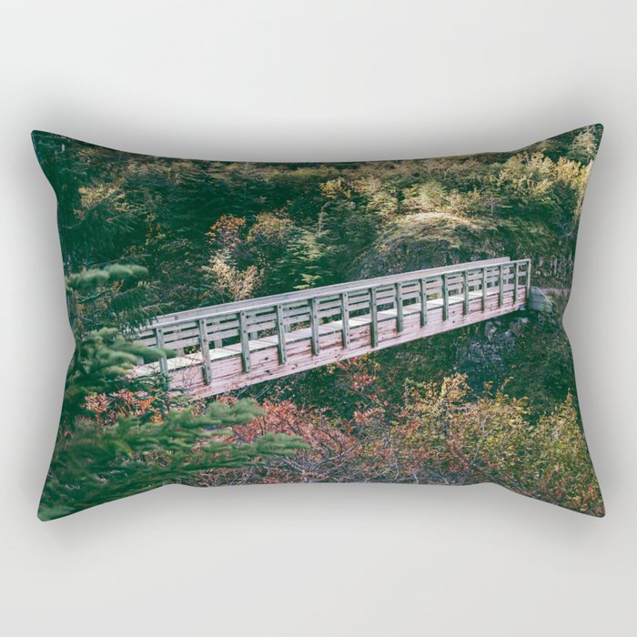 Trail Bridge III Rectangular Pillow Gallery Image 1