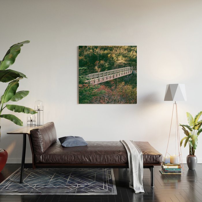 Trail Bridge III Wood Wall Art Gallery Image 2