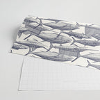Atlantic fish blue Wrapping Paper Gallery Image 2