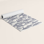 Atlantic fish blue Yoga Mat Gallery Image 2