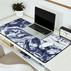 Marble indigo Desk Mat Gallery Image 2
