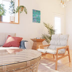 Bright Summer Floral Mid-Century Style Flower Pattern Wall Hanging Gallery Image 2