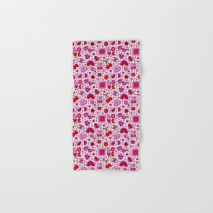 Valentine Print Bath Towel Gallery Image 1
