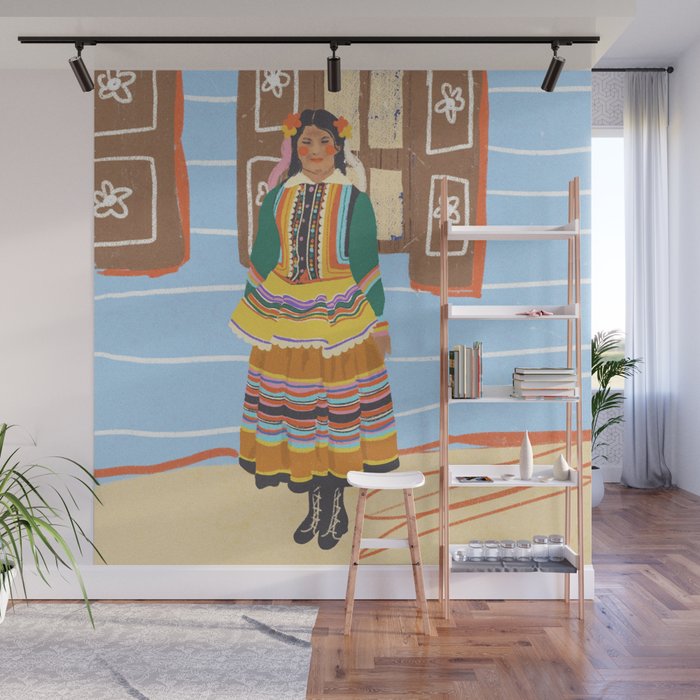 Folk heroine portraitgigi-rosado, Wall Mural Gallery Image 1