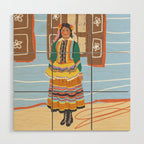 Folk heroine portraitgigi-rosado, Wood Wall Art Gallery Image 1