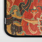 Red Arabic Rug I // 17th Century Colorful Firey Red Light Teal Sapphire Navy Blue Ornate Pattern Laptop Sleeve Gallery Image 3