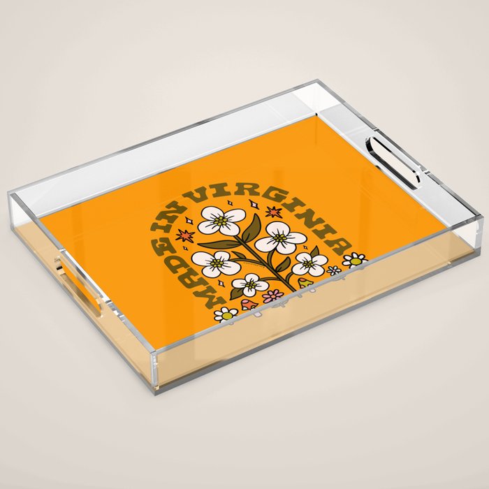 Made In Virginia Acrylic Tray Gallery Image 1