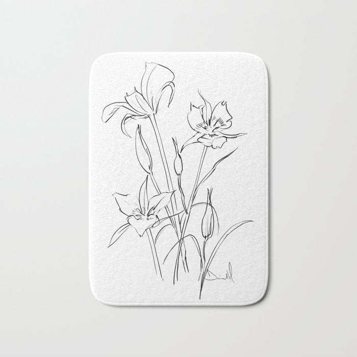 Floral 1 Bath Mat Gallery Image 1