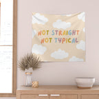 Not Straight, Not Typical Wall Tapestry Gallery Image 2