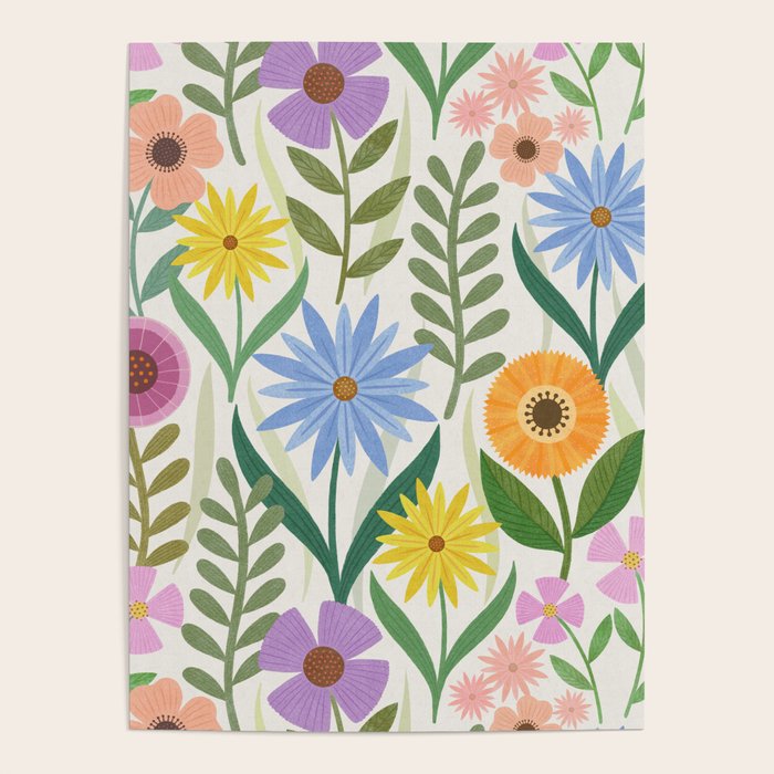 Wildflower Garden - Light Poster Gallery Image 4