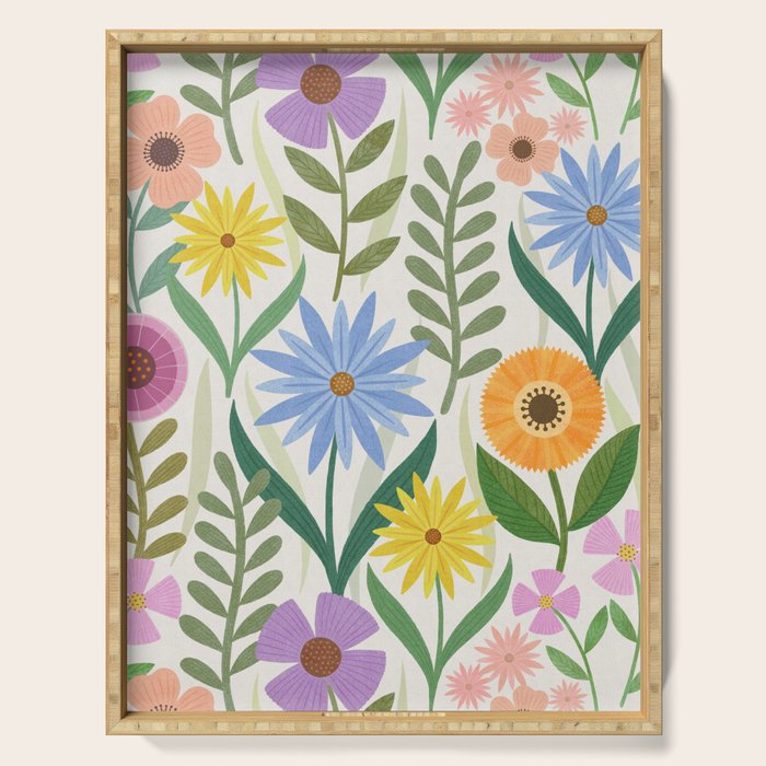 Wildflower Garden - Light Serving Tray Gallery Image 1