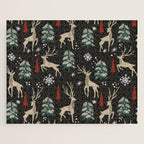 Deer in the snowy night Jigsaw Puzzle Gallery Image 1