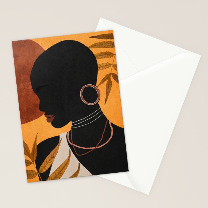 Tropical Girl 35 Stationery Card Gallery Image 2