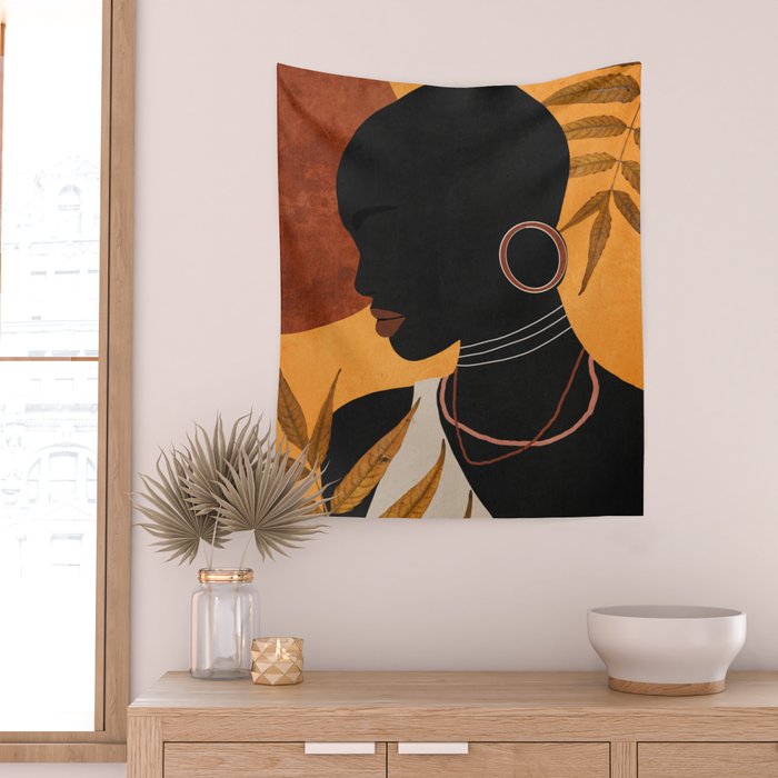 Tropical Girl 35 Wall Tapestry Gallery Image 2