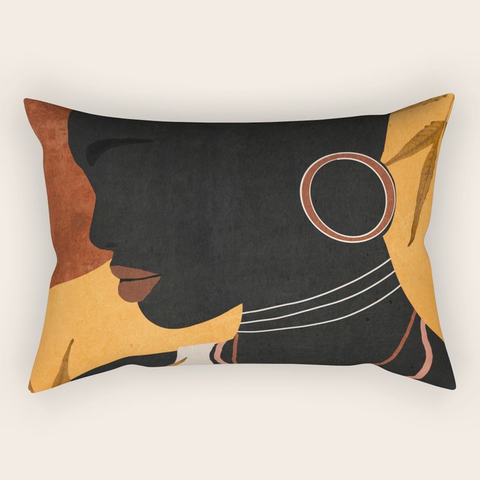 Tropical Girl 35 Rectangular Pillow Gallery Image 2